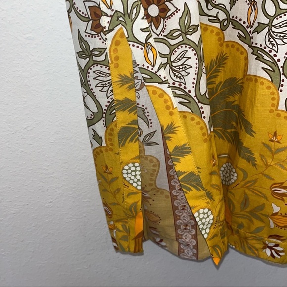 JOHANNA ORTIZ From Salsa To Mamba dress midi yellow one shoulder tropical boho - Picture 11 of 15